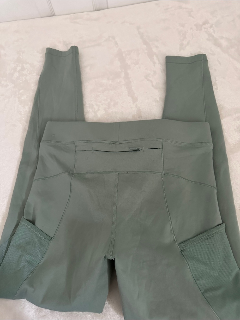 Nike Pro Therma Fit Sage Green with Side Mesh Panels - Picture 5 of 7